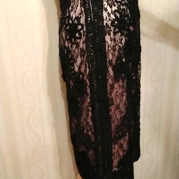 Original Sue Wong sz8 black lace dress NWOT - Picture 7 of 12